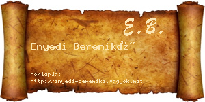 Enyedi Bereniké névjegykártya